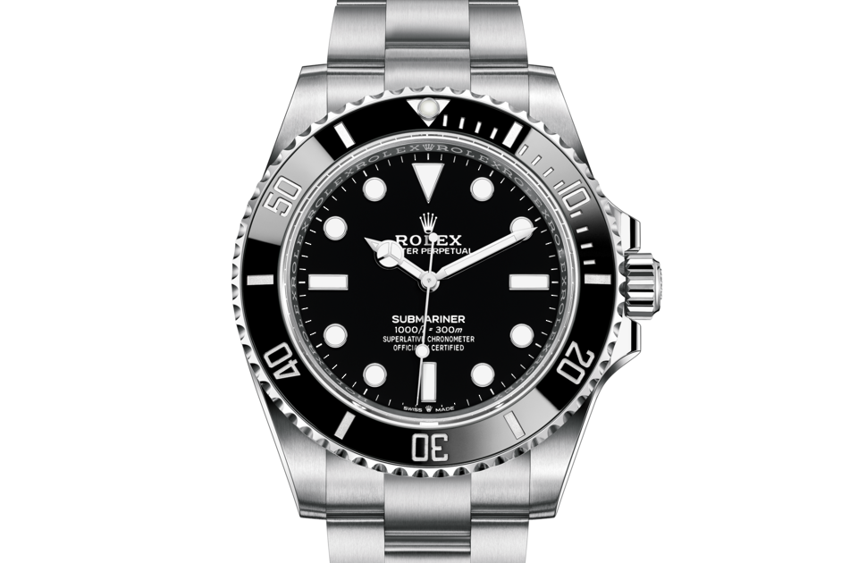 Rolex Submariner de Oyster, 41 mm, acero Oystersteel, m124060-0001 - Frente