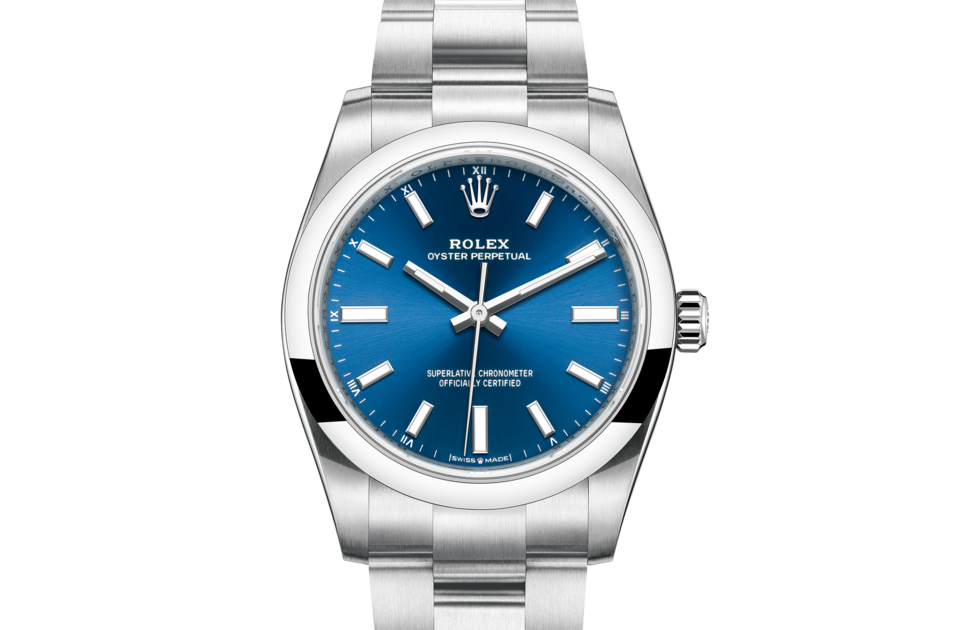 Rolex Oyster Perpetual de Oyster, 34 mm, acero Oystersteel, m124200-0003 - Frente