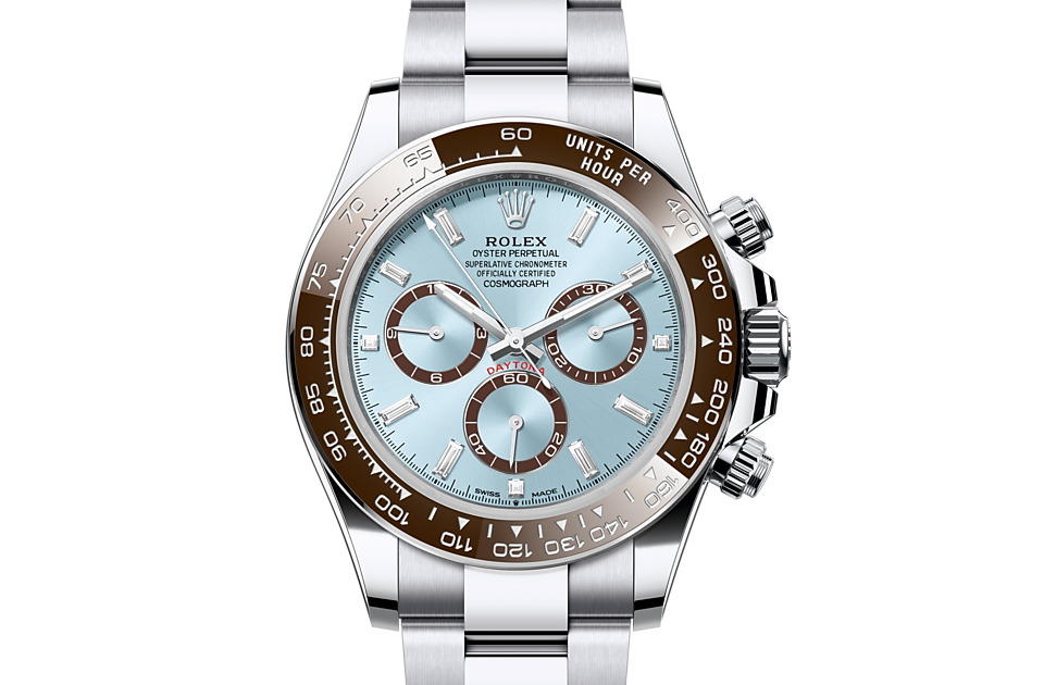 Rolex Cosmograph Daytona de Oyster, 40 mm, platino, m126506-0002 - Frente