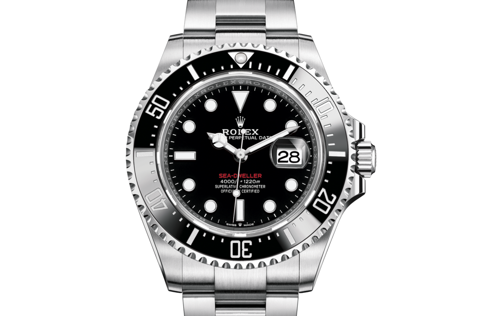 Rolex Sea-Dweller de Oyster, 43 mm, acero Oystersteel, m126600-0002 - Frente