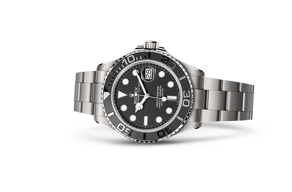 Rolex Yacht-Master de Oyster, 42 mm, titanio RLX, m226627-0001 - Frente acostado