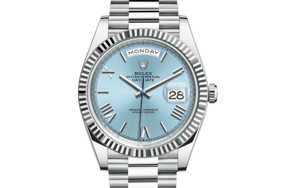 Rolex Day-Date de Oyster, 40 mm, platino, m228236-0012 - Frente