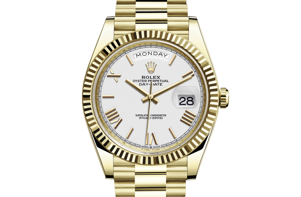 Rolex Day-Date de Oyster, 40 mm, oro amarillo, m228238-0042 - Frente