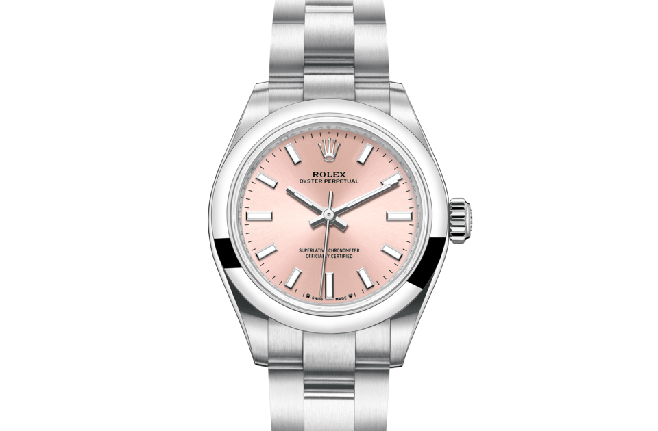 Rolex Oyster Perpetual de Oyster, 28 mm, acero Oystersteel, m276200-0004 - Frente